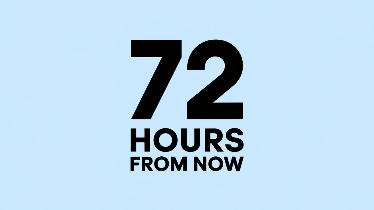 72 Hours From Now: How to Plan, Prepare, and Succeed by Thinking Three Days Ahead
