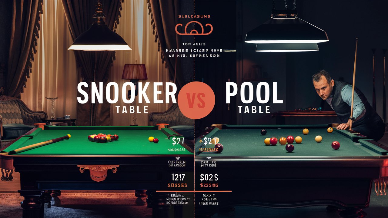 Snooker Table vs Pool Table: Key Differences, Setup, and Buying Advice