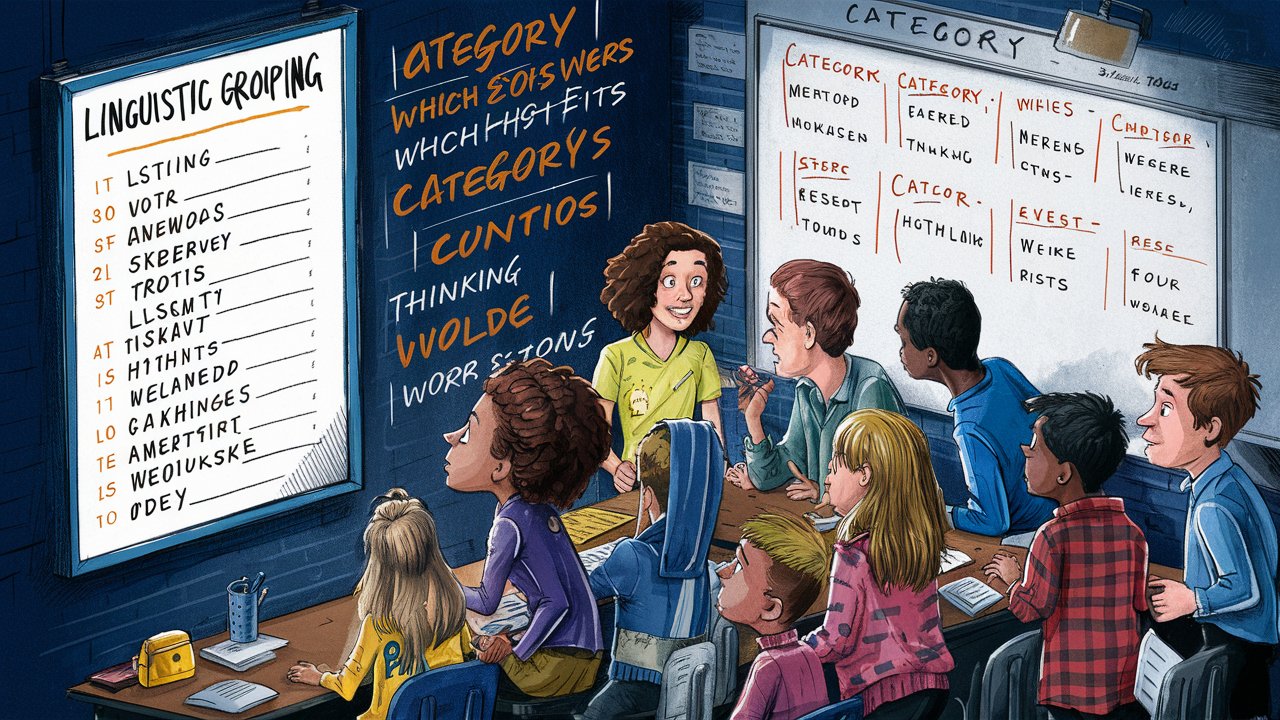 which category best fits the words in list 2​